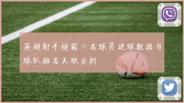 英超射手榜前六名球员进球数据与球队排名关联分析